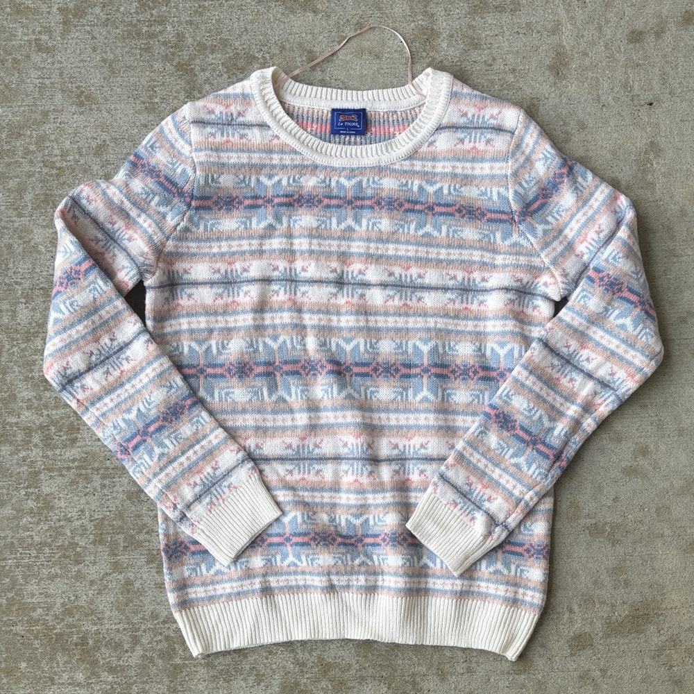 Le Tigre Pastel Patterned Crewneck Sweater
